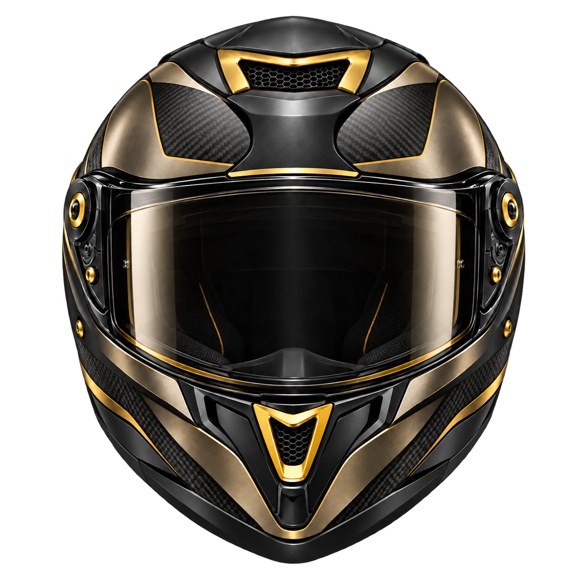 Melvenna Gold Crest Open-Face Helmet